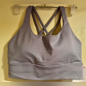 NWT Size 8 Lululemon Energy long line Bra CHBY